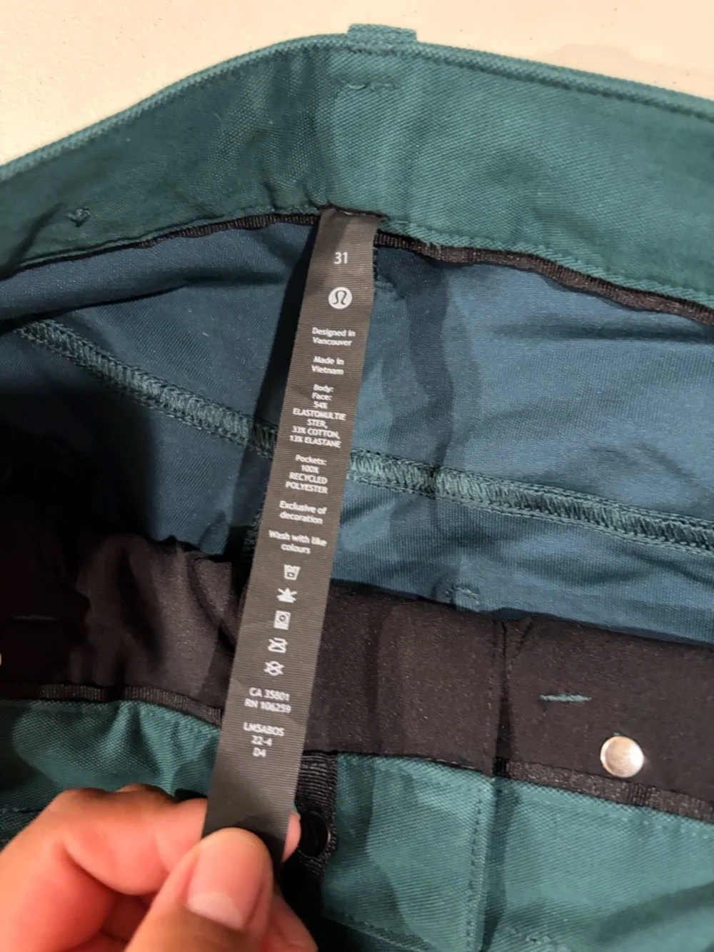 Lululemon ABC Slim-Fit Pant 34